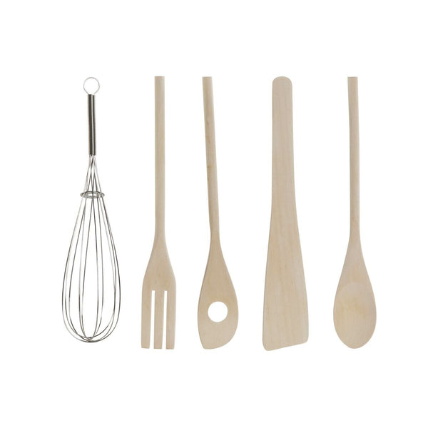 Gefäß für Küchenutensilien Home ESPRIT Bambus Porzellan 6 Stücke