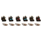 Aromalampe Home ESPRIT aus Keramik Mandala Indianer 13 x 8 x 12,5 cm Weihrauch (6 Stück)