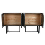 Anrichte Home ESPRIT Silberfarben Metall Stahl 151 x 41 x 80 cm