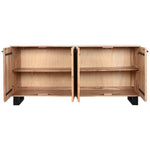 Anrichte Home ESPRIT Metall Akazienholz 170 x 40 x 80 cm