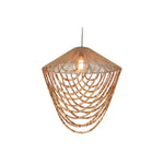 Deckenlampe Home ESPRIT Hellbraun Jute Holz 67 x 67 x 70 cm