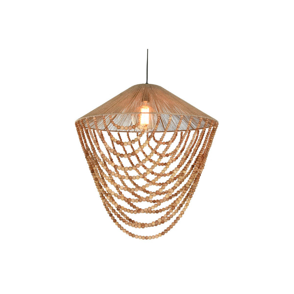 Deckenlampe Home ESPRIT Hellbraun Jute Holz 67 x 67 x 70 cm