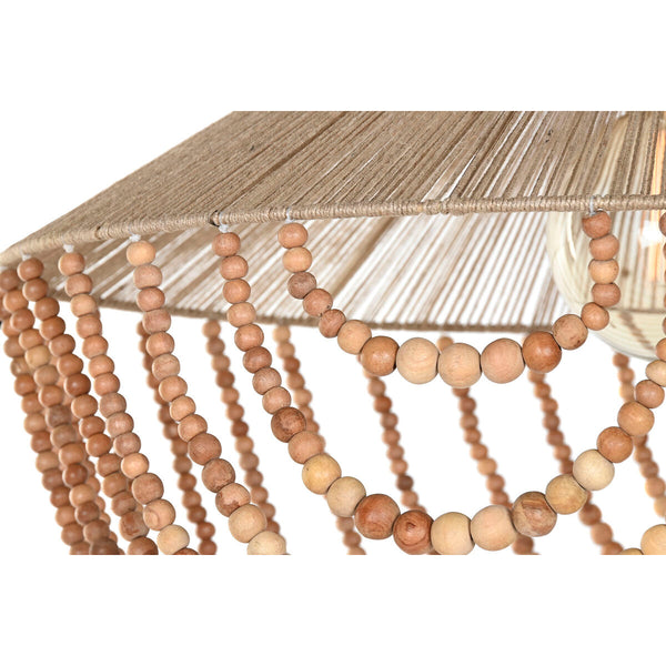Deckenlampe Home ESPRIT Hellbraun Jute Holz 67 x 67 x 70 cm