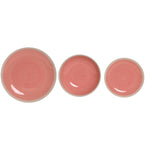 Geschirr Home ESPRIT Weiß Rosa Steingut 18 Stücke