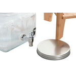 Wasserspender Home ESPRIT Durchsichtig natürlich Bambus Kristall 3,5 L 19 x 19 x 16 cm