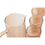 Set mit Krug und Gläsern Home ESPRIT Bernstein Borosilikatglas 1,25 L