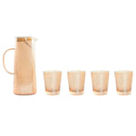 Set mit Krug und Gläsern Home ESPRIT Bernstein Borosilikatglas 1,25 L