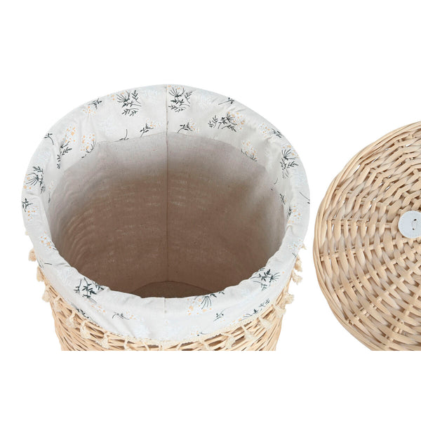 Korb für schmutzige Wäsche Home ESPRIT natürlich korb Shabby Chic 45 x 45 x 55 cm 3 Stücke