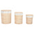 Korb für schmutzige Wäsche Home ESPRIT natürlich korb Shabby Chic 45 x 45 x 55 cm 3 Stücke