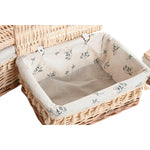 Korb für schmutzige Wäsche Home ESPRIT natürlich korb Shabby Chic 42 x 33 x 20 cm 3 Stücke