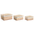 Korb für schmutzige Wäsche Home ESPRIT natürlich korb Shabby Chic 42 x 33 x 20 cm 3 Stücke