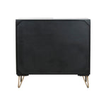 Anrichte Home ESPRIT Schwarz Gold Metall Mango-Holz 81 x 45 x 75 cm