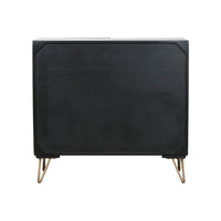 Anrichte Home ESPRIT Schwarz Gold Metall Mango-Holz 81 x 45 x 75 cm