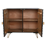 Anrichte Home ESPRIT Schwarz Gold Metall Mango-Holz 81 x 45 x 75 cm