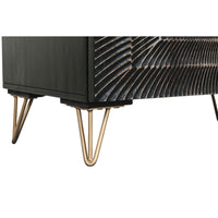 Anrichte Home ESPRIT Schwarz Gold Metall Mango-Holz 81 x 45 x 75 cm