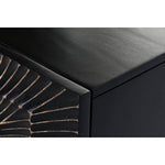 Anrichte Home ESPRIT Schwarz Gold Metall Mango-Holz 81 x 45 x 75 cm