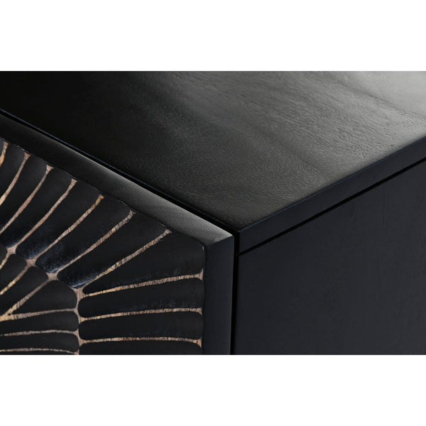 Anrichte Home ESPRIT Schwarz Gold Metall Mango-Holz 81 x 45 x 75 cm