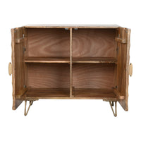 Anrichte Home ESPRIT Gold natürlich Metall Mango-Holz 81 x 45 x 75 cm