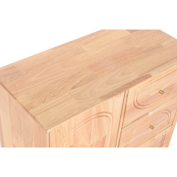 Anrichte Home ESPRIT natürlich Metall Rattan Kautschukholz 73,5 x 35 x 78 cm