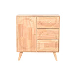 Anrichte Home ESPRIT natürlich Metall Rattan Kautschukholz 73,5 x 35 x 78 cm