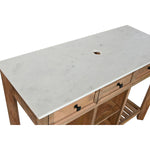 Waschtischunterschrank unter dem Waschbecken Home ESPRIT Weiß natürlich aus Keramik Mango-Holz 120 x 50 x 82 cm