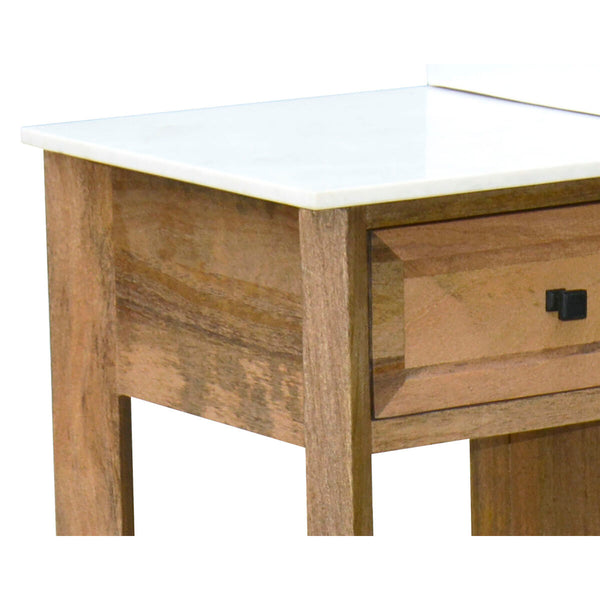 Waschtischunterschrank unter dem Waschbecken Home ESPRIT Weiß natürlich aus Keramik Mango-Holz 120 x 50 x 82 cm