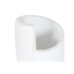 Blumentopf Home ESPRIT Weiß Magnesium Moderne Gesicht 33 x 33 x 72 cm