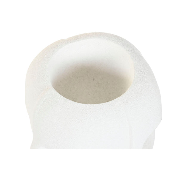 Blumentopf Home ESPRIT Weiß Magnesium Moderne Gesicht 49 x 49 x 50 cm