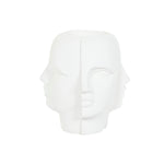 Blumentopf Home ESPRIT Weiß Magnesium Moderne Gesicht 49 x 49 x 50 cm