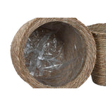 Blumentopf Home ESPRIT Braun Faser Urban 70 x 70 x 58 cm (7 Stück)