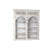 Regal Home ESPRIT Weiß Mango-Holz Holz MDF 180 x 40 x 200 cm