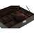 Box-Schmuckkästchen Home ESPRIT Dunkelbraun Polyurethan Kristall Stahl Holz MDF 30 x 20 x 8 cm