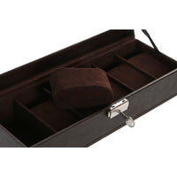 Box-Schmuckkästchen Home ESPRIT Beige Dunkelbraun Polyurethan Kristall Holz MDF 30 x 10 x 8 cm