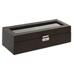 Box-Schmuckkästchen Home ESPRIT Beige Dunkelbraun Polyurethan Kristall Holz MDF 30 x 10 x 8 cm