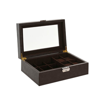 Box-Schmuckkästchen Home ESPRIT Braun Dunkelbraun Polyurethan 25 x 16 x 8,5 cm