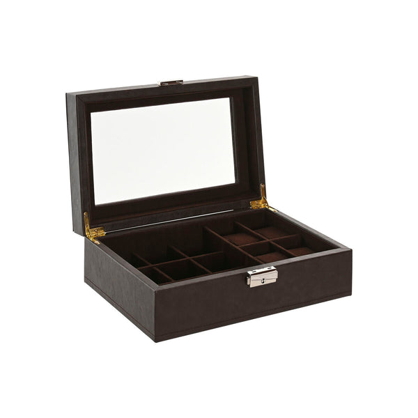 Box-Schmuckkästchen Home ESPRIT Braun Dunkelbraun Polyurethan 25 x 16 x 8,5 cm