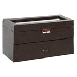 Box-Schmuckkästchen Home ESPRIT Braun Polyurethan Kristall Holz MDF 27,5 x 11 x 15 cm