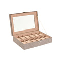 Box-Schmuckkästchen Home ESPRIT Grau Dunkelgrau Polyurethan Holz MDF 29,5 x 20 x 8 cm