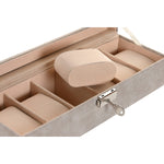 Box-Schmuckkästchen Home ESPRIT Grau Dunkelgrau Polyurethan Holz MDF 30 x 10 x 8 cm