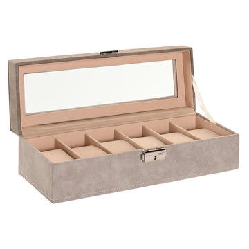 Box-Schmuckkästchen Home ESPRIT Grau Dunkelgrau Polyurethan Holz MDF 30 x 10 x 8 cm