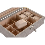 Box-Schmuckkästchen Home ESPRIT Braun Grau Polyurethan Holz MDF 25,00, X 16,5 X 8 CM