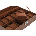 Box-Schmuckkästchen Home ESPRIT Braun Polyurethan Kristall Holz MDF 30 x 20 x 8 cm
