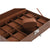 Box-Schmuckkästchen Home ESPRIT Braun Polyurethan Kristall Holz MDF 30 x 20 x 8 cm