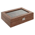 Box-Schmuckkästchen Home ESPRIT Braun Polyurethan Kristall Holz MDF 30 x 20 x 8 cm