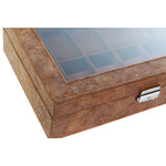 Box-Schmuckkästchen Home ESPRIT Braun Polyurethan Kristall Holz MDF 30 x 20 x 8 cm
