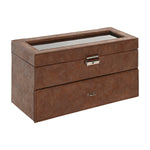 Box-Schmuckkästchen Home ESPRIT Braun Polyurethan Kristall Holz MDF 27,5 X 11 X 15,5 CM
