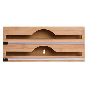 Küchenpapierrollenhalterung Home ESPRIT natürlich Bambus 33,5 x 7 x 14,5 cm