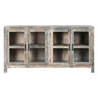Anrichte Home ESPRIT Weiß Braun Recyceltes Holz 170 x 40 x 90 cm