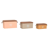 Truhensatz Home ESPRIT Polyurethan Metall Urban 69,5 X 36,5 X 38,5 cm (3 Stück)