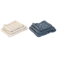 Haustierbettchen Home ESPRIT Beige Grau Creme Dunkelgrau 72 X 60 X 9 CM 2 Stück